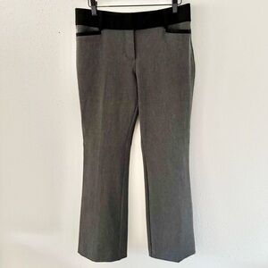 NY&Co Petite Grey Slim Stretch Mid-Rise Ankle Trouser Pants Women's sz 8 Medium